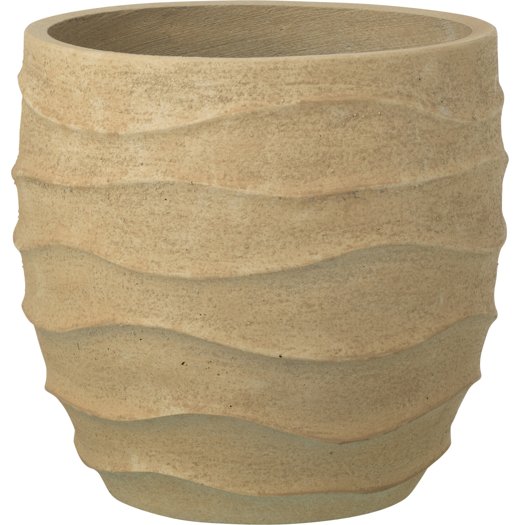 J-Line Cache-pot Vague + Extérieur Sable - beige - large