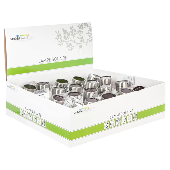 Suspension "Marty" verre argent D6cm