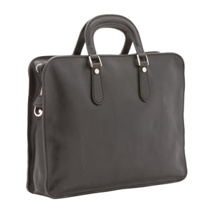 Borsa a mano  unisex In Vera pelle Made in Italy 40x30x8 cm