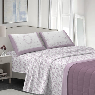 completo letto marsiglia rosa in cotone 100% cotone