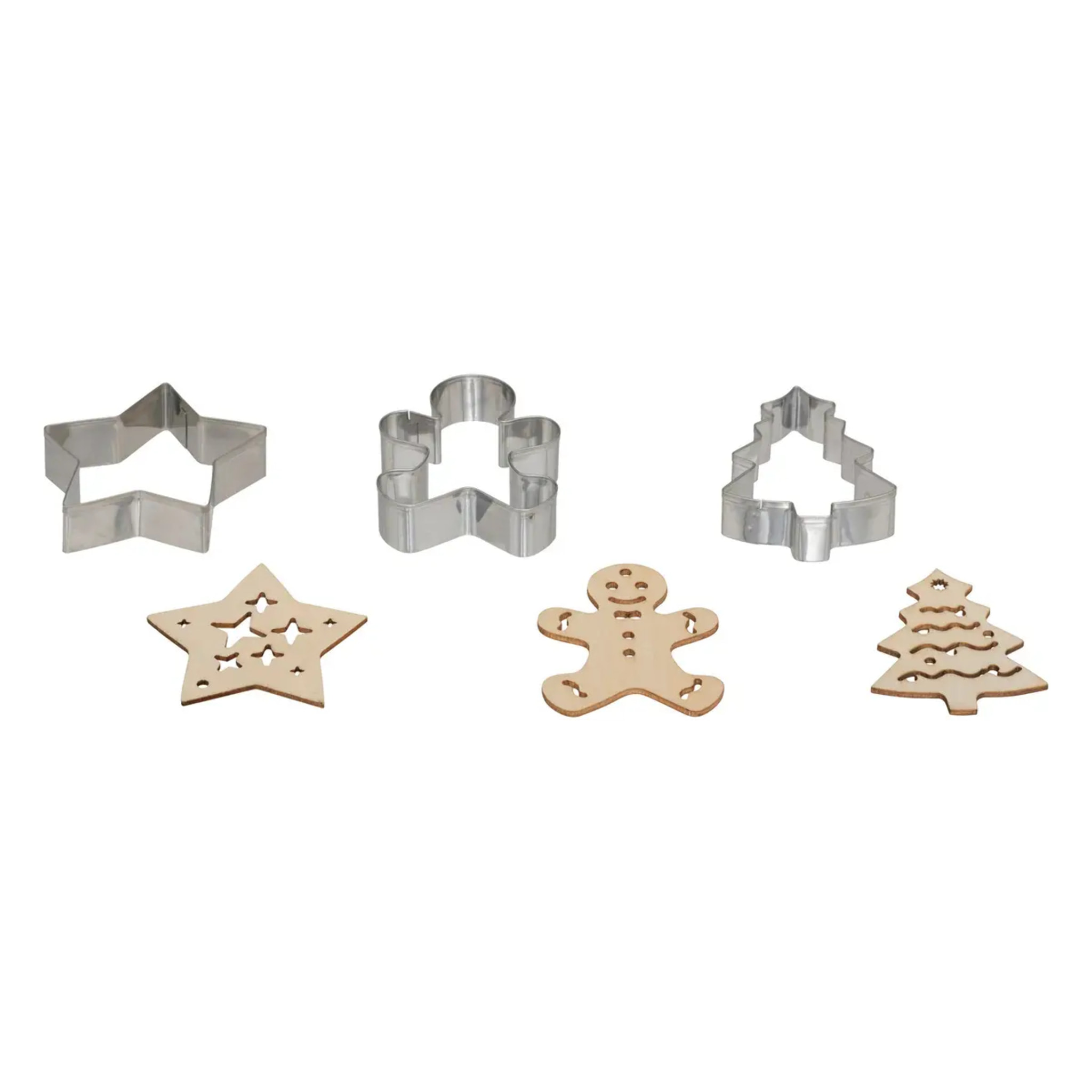 Emporte-pièces avec embrosseurs Noël 6 pièces