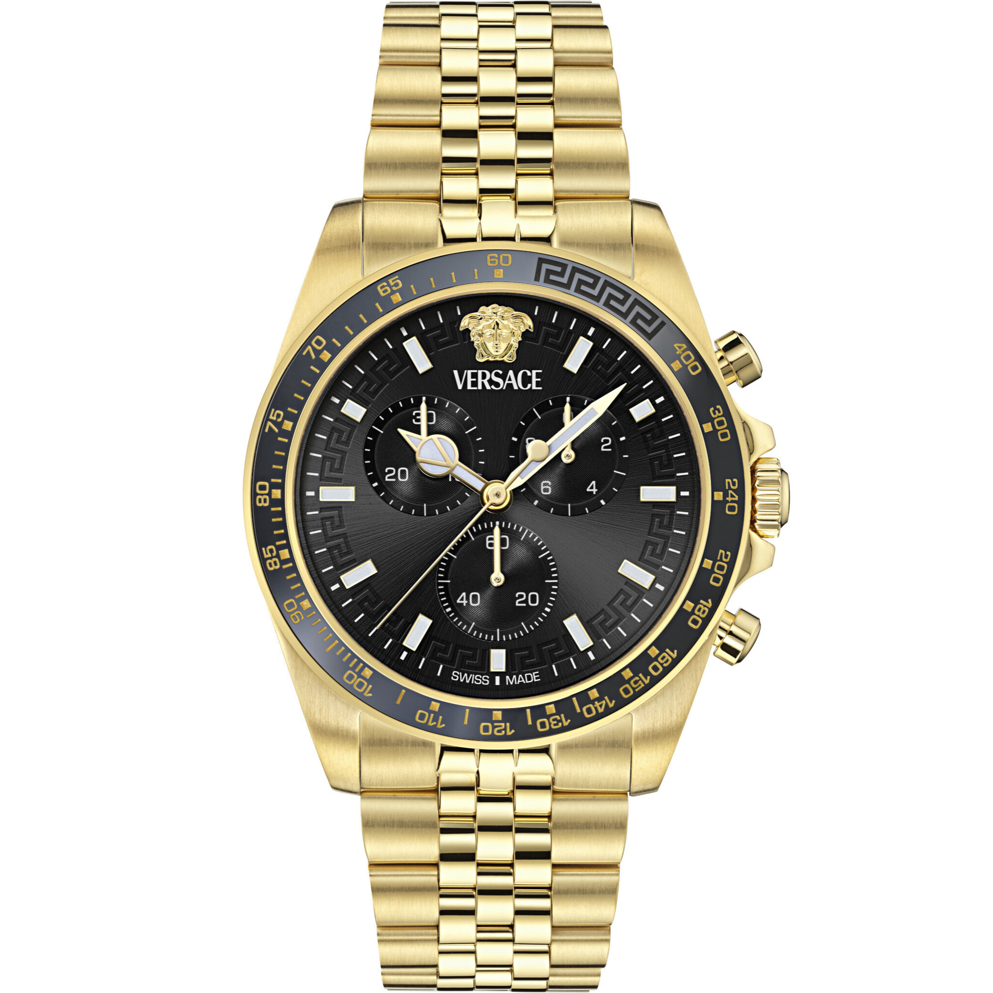 Versace Reloj Cronógrafo De Cuarzo Greca Chrono  Wave