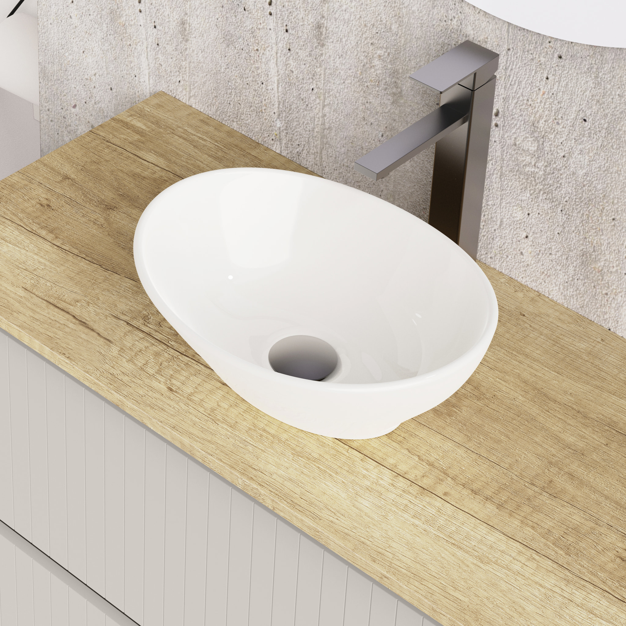 Conjunto de baño Hali Alday, 100 cm, Cloud