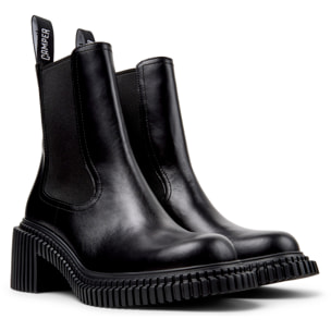 Botines - CAMPER Pix London - Negro - Cuero liso