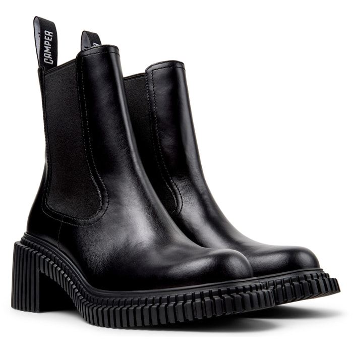 Botines - CAMPER Pix London - Negro - Cuero liso