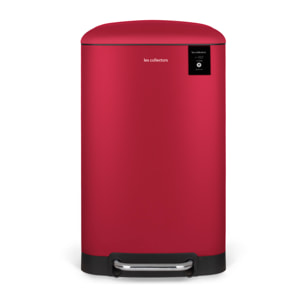 Les Collectors n.716 Cubo de basura de cocina con pedal de acero inoxidable, capacidad 30 L, compacto, prÃ¡ctico, sello interior extraÃ­ble, diseÃ±o elegante acabado mate, resistente, cierre silencioso