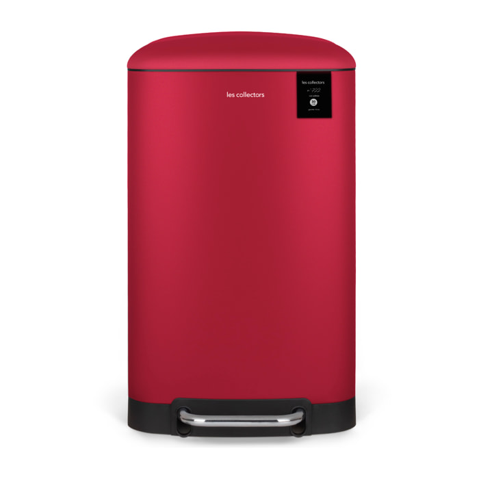 Les Collectors n.716 Cubo de basura de cocina con pedal de acero inoxidable, capacidad 30 L, compacto, prÃ¡ctico, sello interior extraÃ­ble, diseÃ±o elegante acabado mate, resistente, cierre silencioso