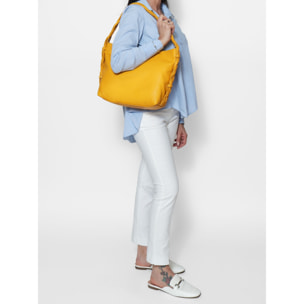 Borsa a spalla da donna - Modello Umbria - Vera pelle - 31.0 x 26.0 x 12.0 cm