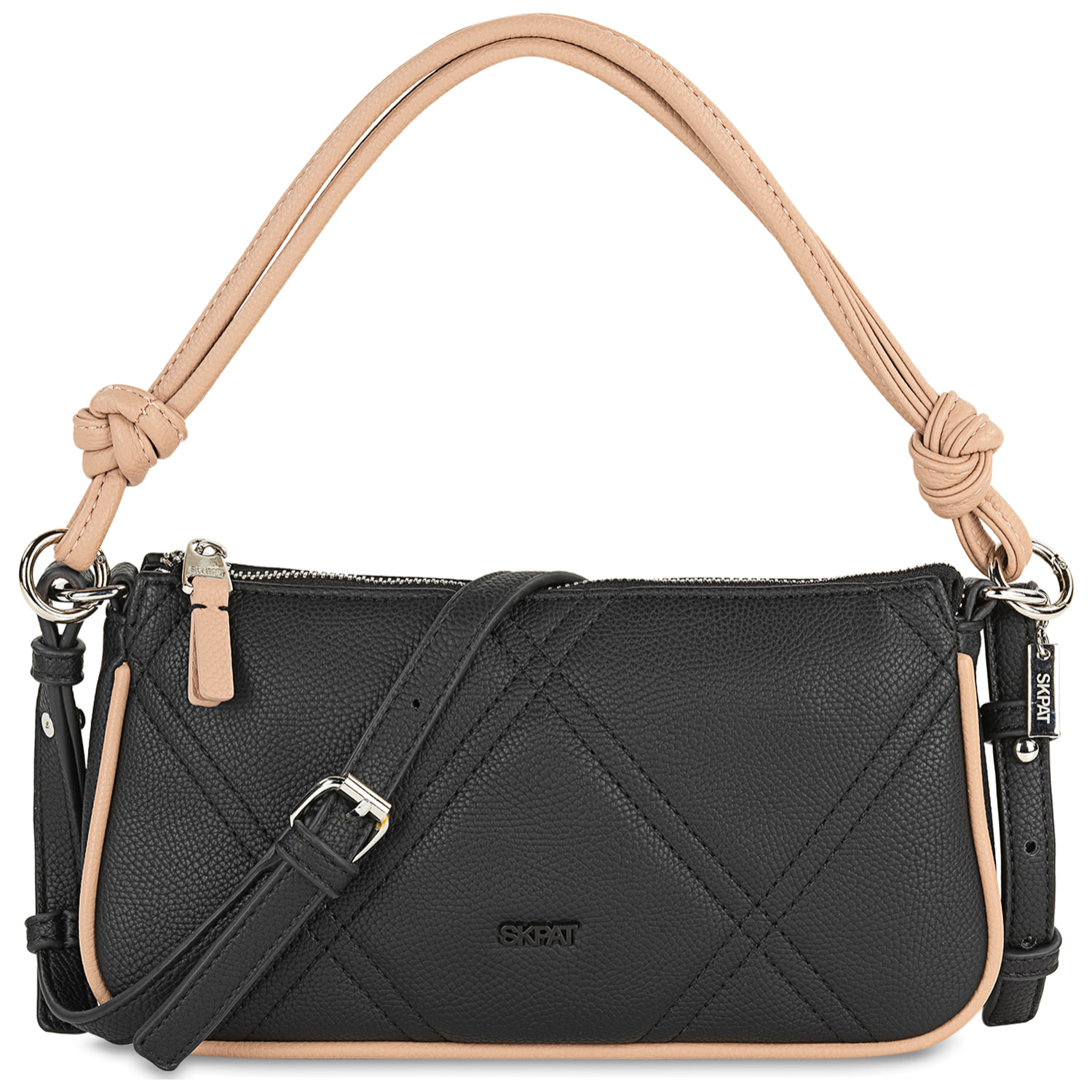 Bolso Bandolera Skpat Kassel Negro/Taupe
