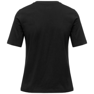 Kappa - T-Shirts & Top Donna Nero - Logo Ische