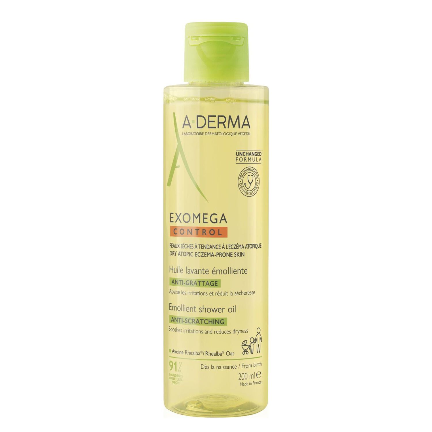 Exomega Control - Huile Lavante Émolliente Anti-Grattage