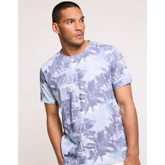 Camiseta Manga Corta Azul - Lumiere