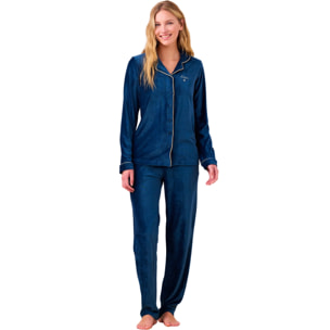 Pigiama donna ciniglia a coste articolo velvet. Noidinotte