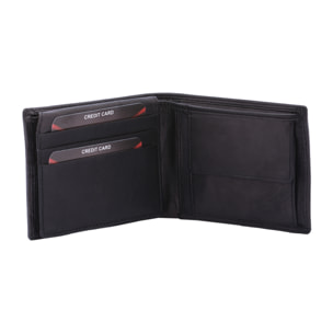 Portafoglio  da uomo In Vera pelle Made in Italy 9,5x12x2,5 cm