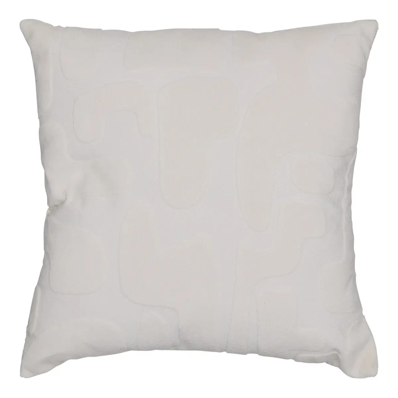 Coussin Delor 40x40cm blanc