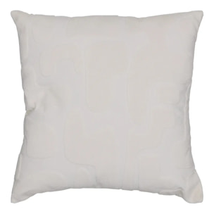 Coussin Delor 40x40cm blanc
