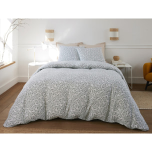 Parure housse de couette 100% gaze de coton imprimé edana
