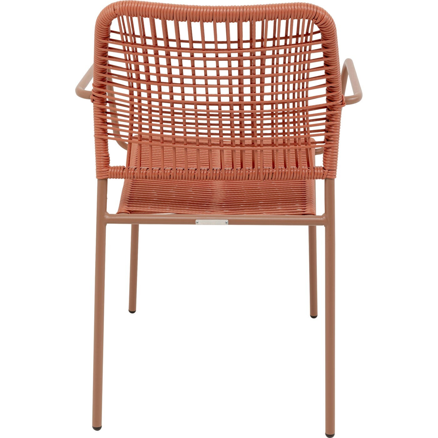Chaise de jardin avec accoudoirs Madagascar rouge Kare Design