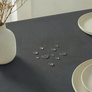 Nappe antitache au toucher tissu imperméable GREY NIGHT