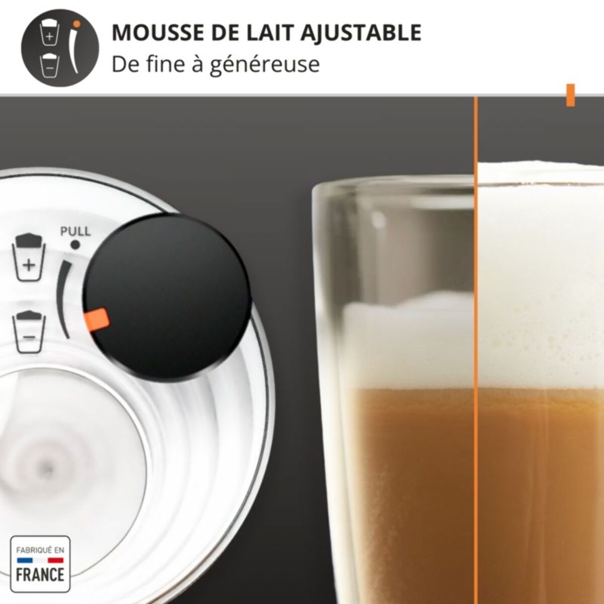 Expresso Broyeur KRUPS Sensation lait EA912HF1