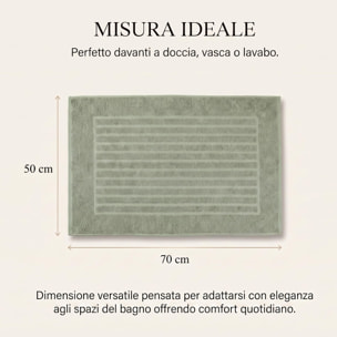 INTRECCI HOME Tappeto Bagno, in Puro Cotone 700 g, , Morbidezza Extra, Assorbenza Superiore, Elegante e Durevole