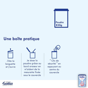 3 Boîtes de Lait en poudre Calisma Relais 1er âge (3x830g) - Gallia de 0 à 6 Mois