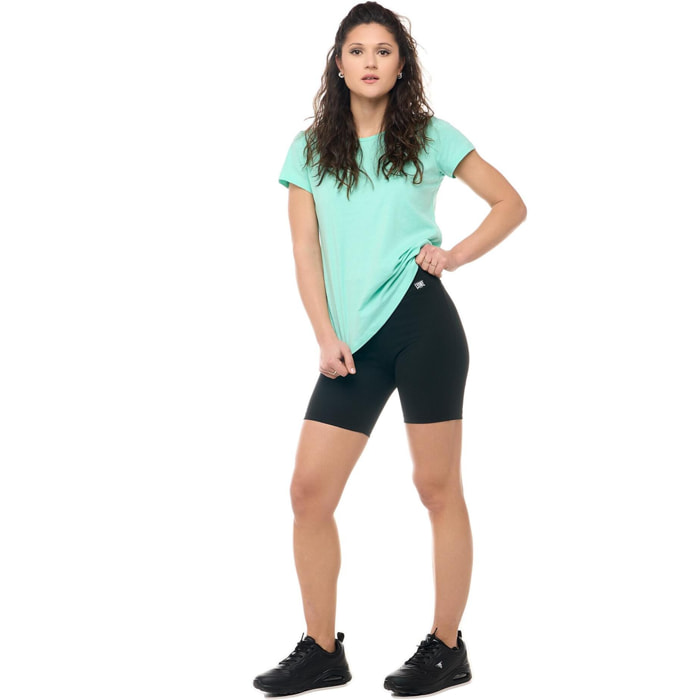 Pantaloncini leggings da donna a costine Leone Basic