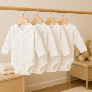 Pack 4 Body Basico Manga Larga