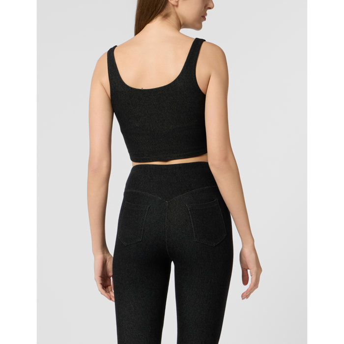 PLEIN SPORT Top Denim Touch PS