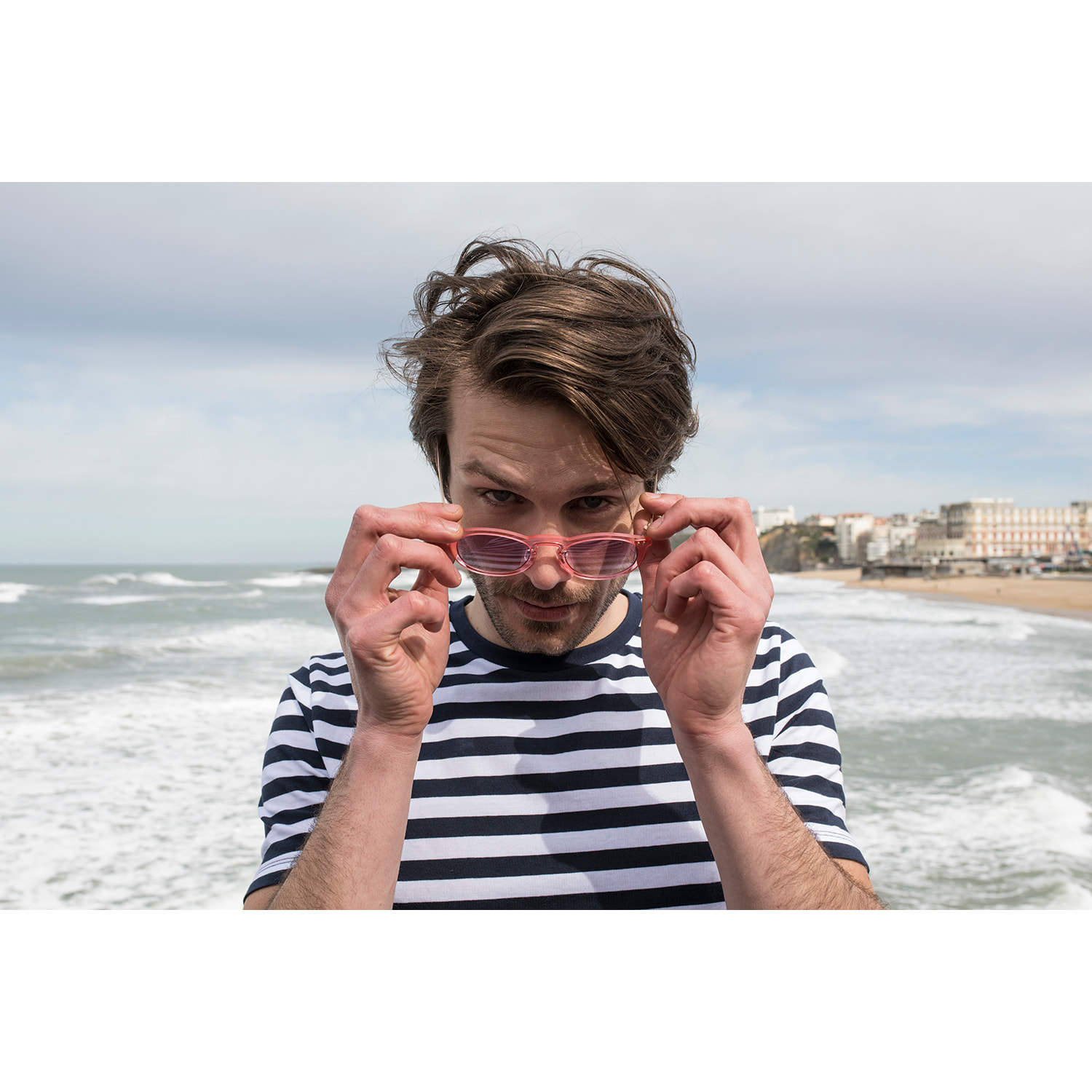 GAFAS DE SOL SUNPERS BIARRITZ DOUBLE LENS de color Violeta