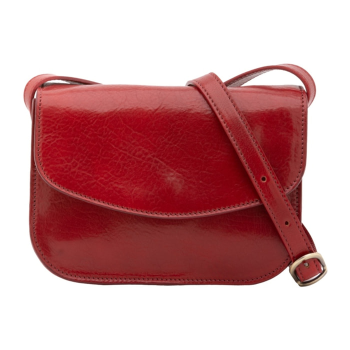 Borsa a tracolla da donna - Modello False - 100% pelle - 22.0 x 16.0 x 9.5 cm