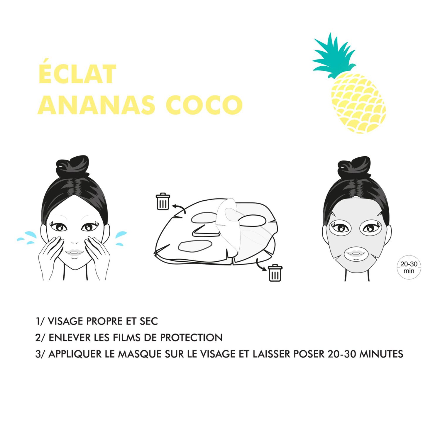 Ananas Coco - Masque Visage Super Glow 30 ml