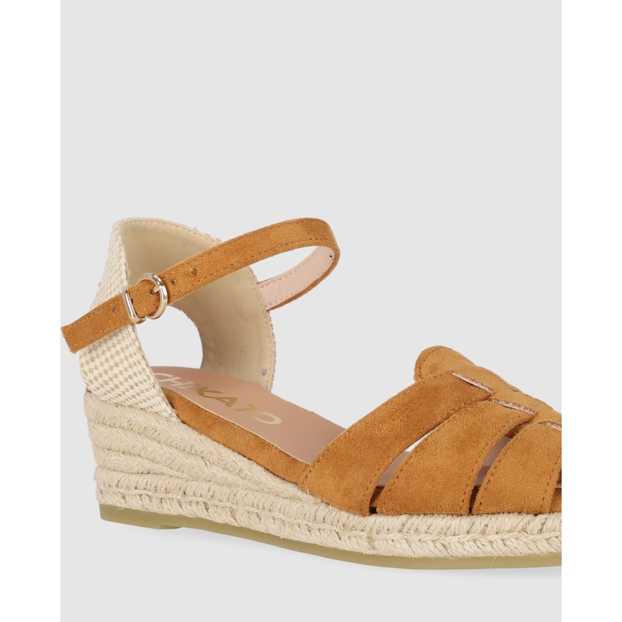 Sandalias de Tejido - Cuero - Tacón: 5 cm