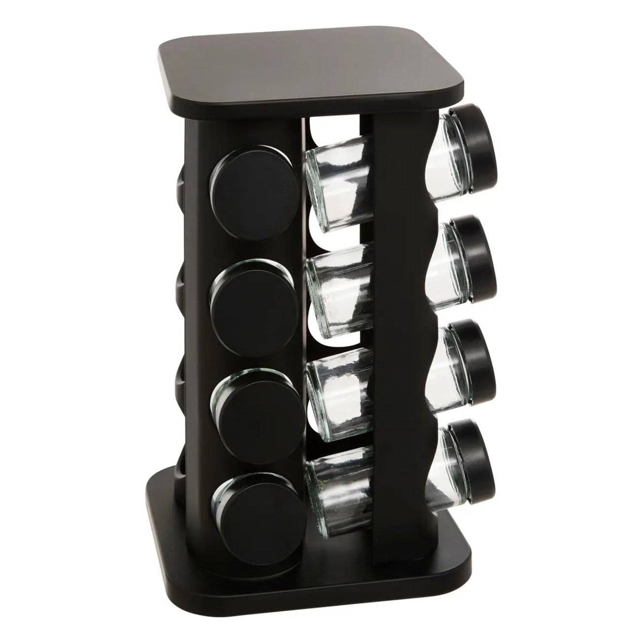 Support à épices 16 emplacements noir