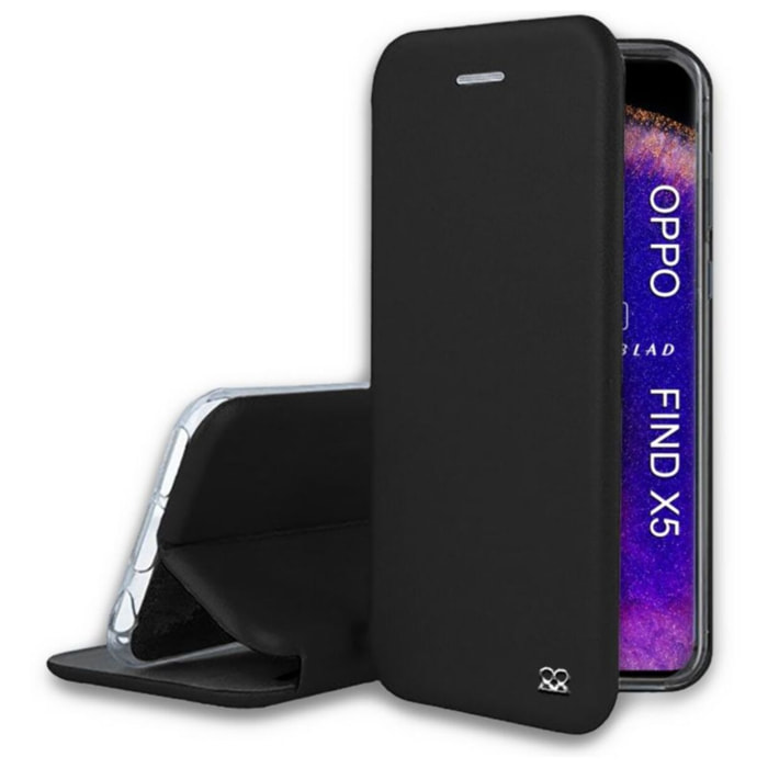 Etui IBROZ Oppo Find X5 Etui Cuir Noir