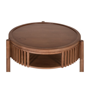Table Basse en Bois de Manguier 80 cm Style Contemporain