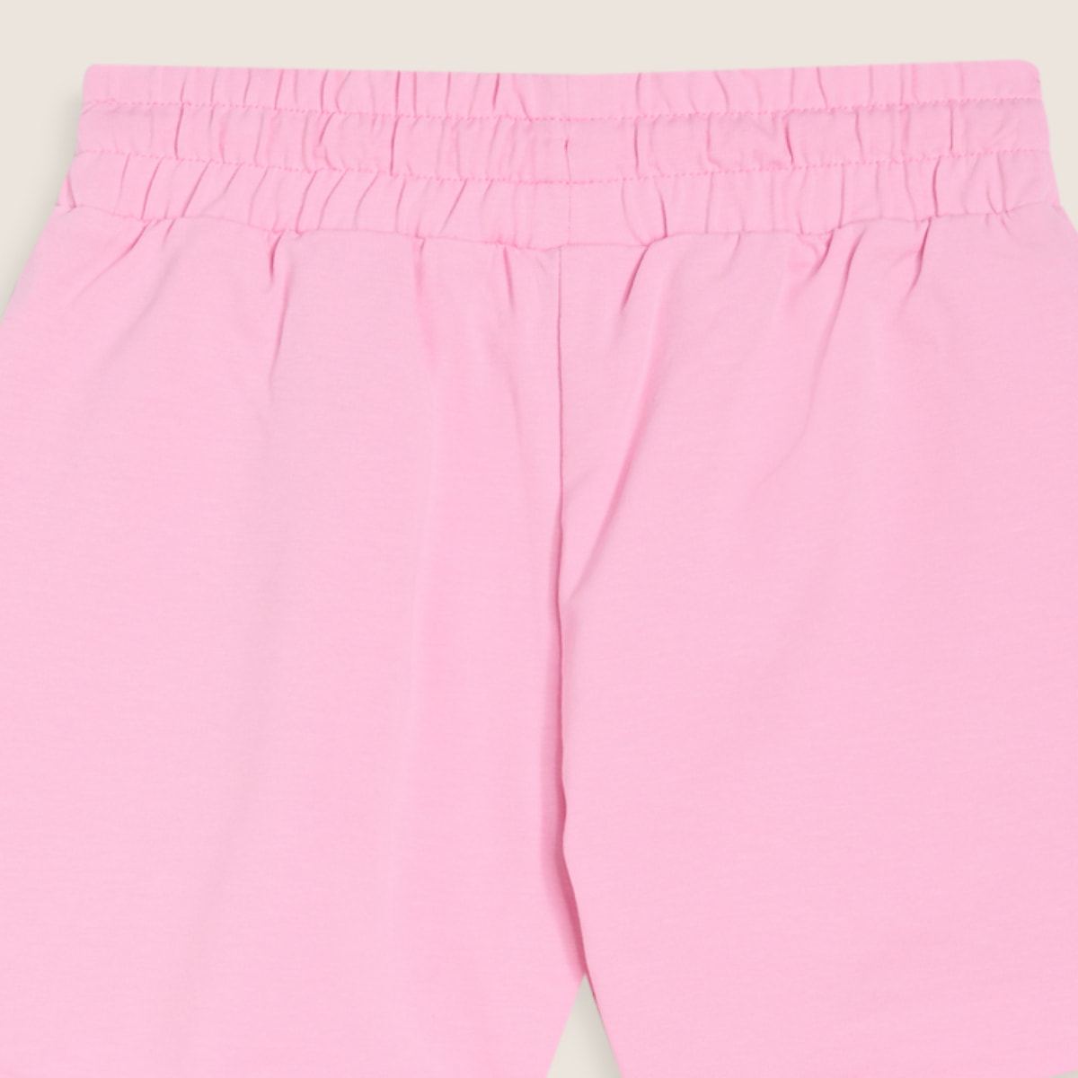 Shorts Bambina in Cotone Elasticizzato con Logo in Strass