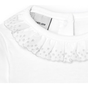 Body bebé manga corta cuello batista