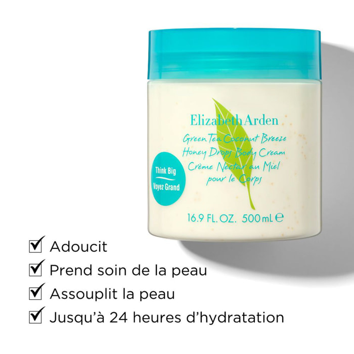 Green Tea Coconut Breeze  - Crème Nectar au Miel pour le Corps 500 g