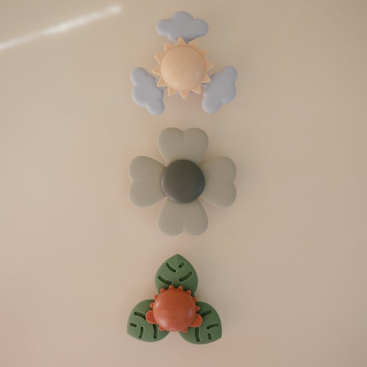 Mushie Spinner Con Ventosa Solid