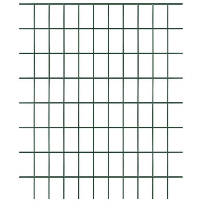 Rotolo Rete Metallica Per Recinzioni 25 M Zincata Plastificata Elettrosaldata Rigida Per Giardino Orto Piante Spazi Esterni (125 Cm)