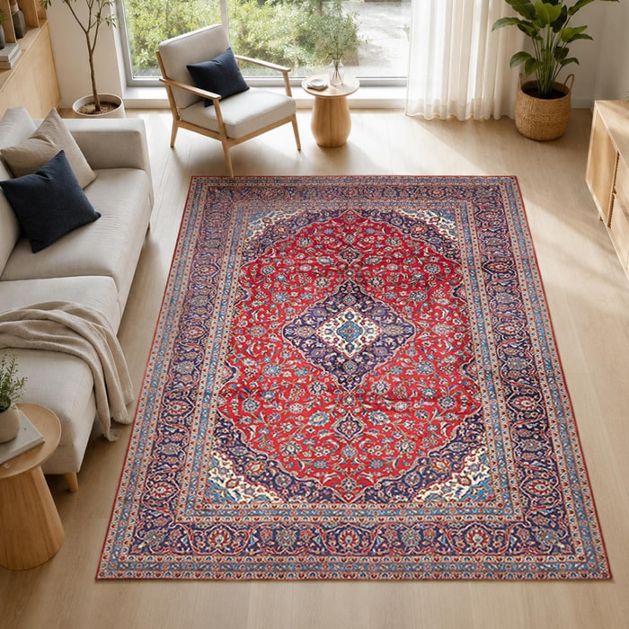 Tapis d'orient au motif oriental, noué à la main, ABIT