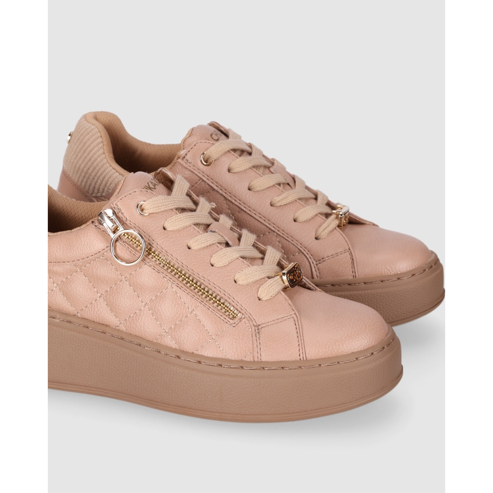 Deportivos - Beig - Tacón: 5 cm