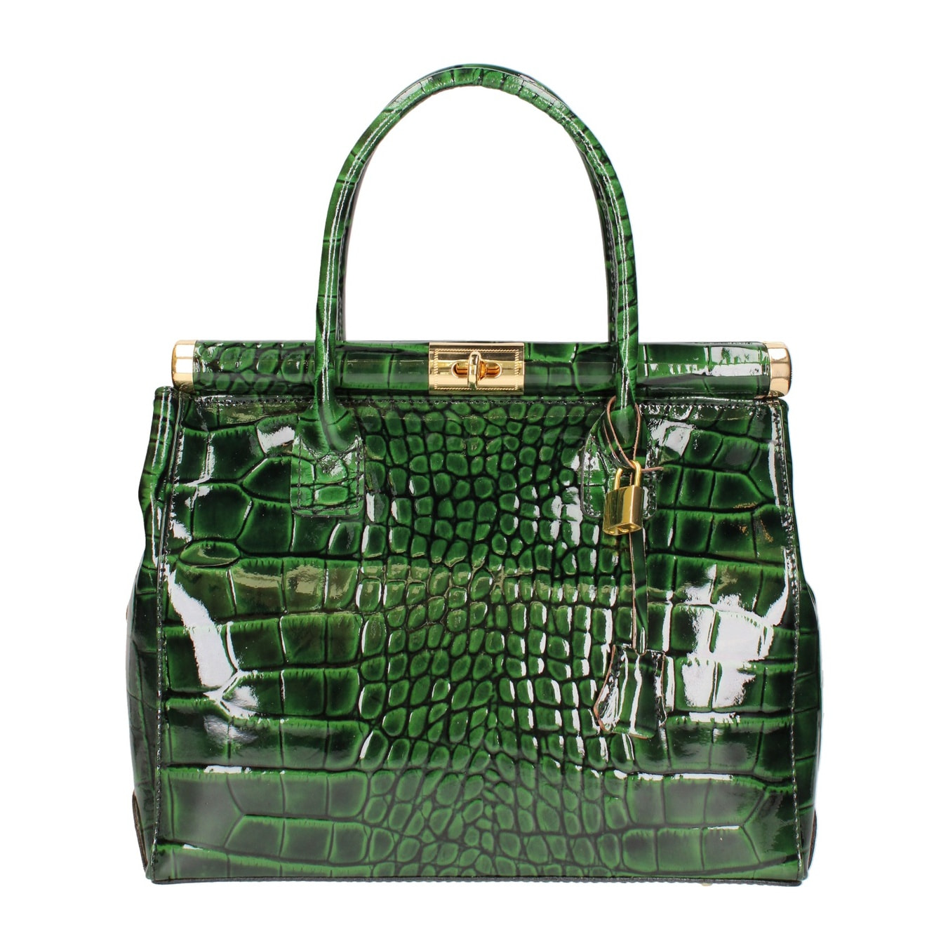 Borsa a mano da donna - Modello Delfina - Vera pelle - 32.0 x 28.0 x 15.0 cm