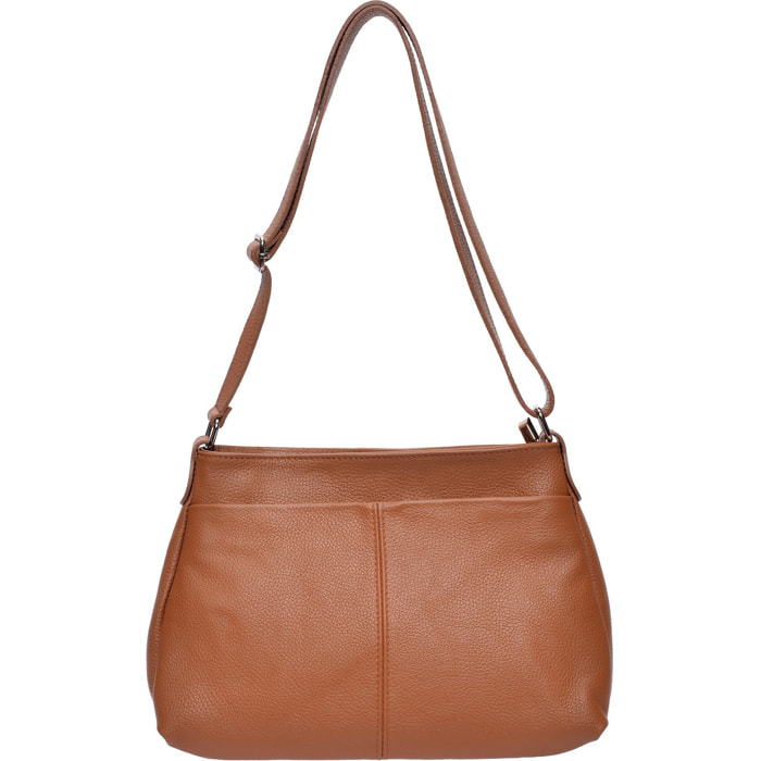 Borsa a tracolla Anna Luchini Cammello