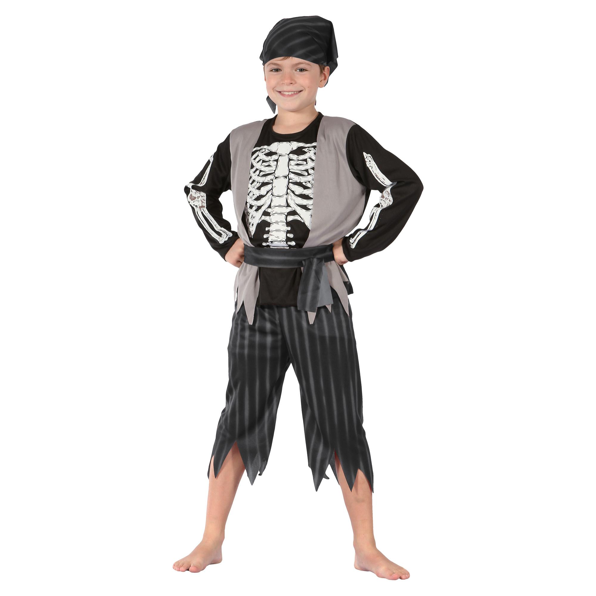 Travestimento Pirata Skeleton Zombie Costume Halloween Bambino