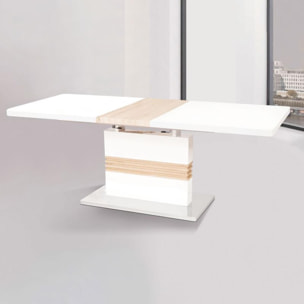 Mesa de comedor extensible Merit Cambria - Blanco