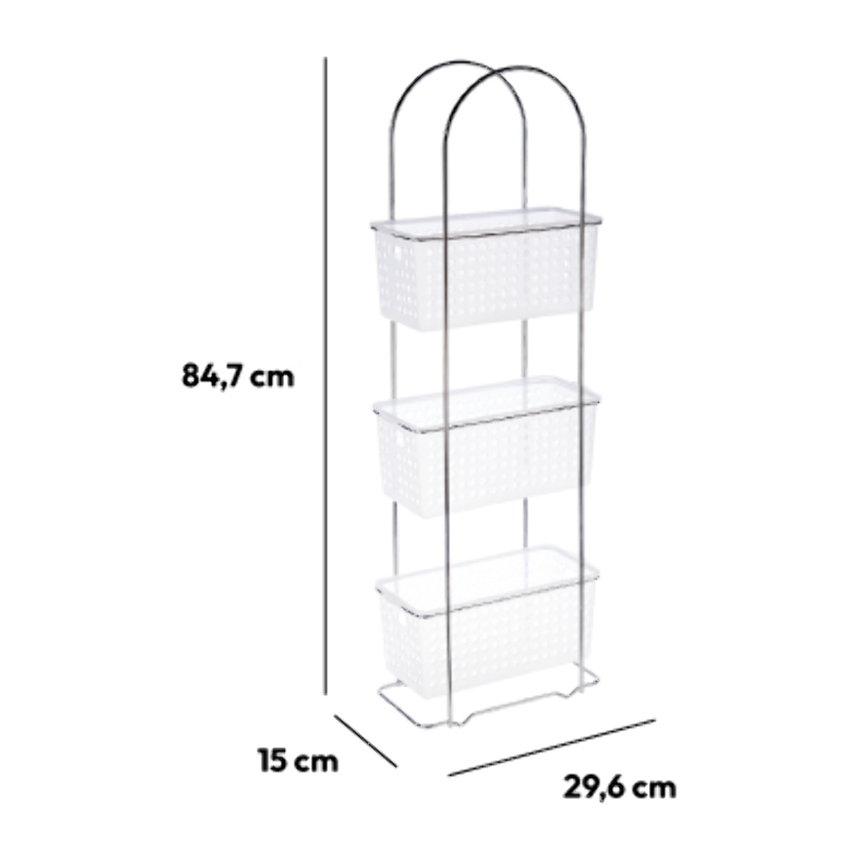 Étagère 3 niveaux Transparent