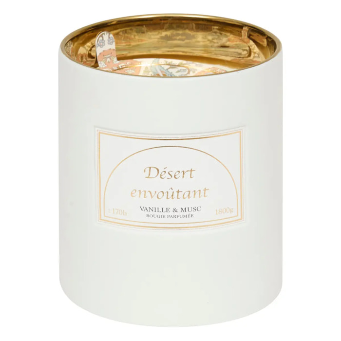Bougie parfumée Lucia blanc 1800g