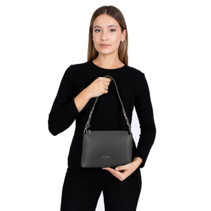 Borsa a spalla da donna Made in Italy - Modello Brunilde Lux - 100% pelle - 24.0 x 18.5 x 12.0 cm